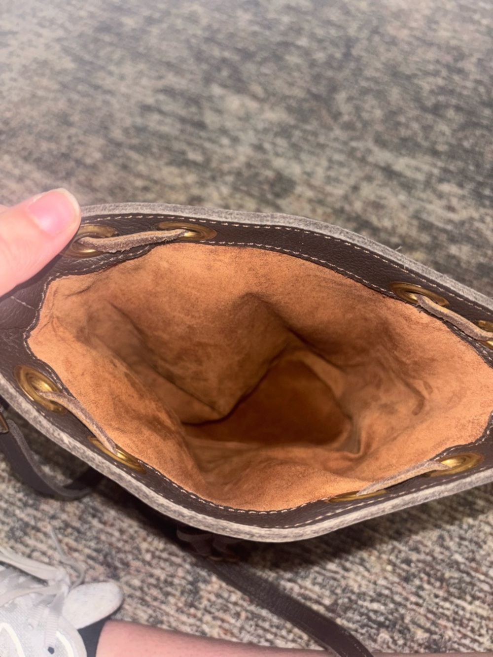 Louis Vuitton Monogram Brown Drawstring Mini Bucket Bag - Picture 5 of 6